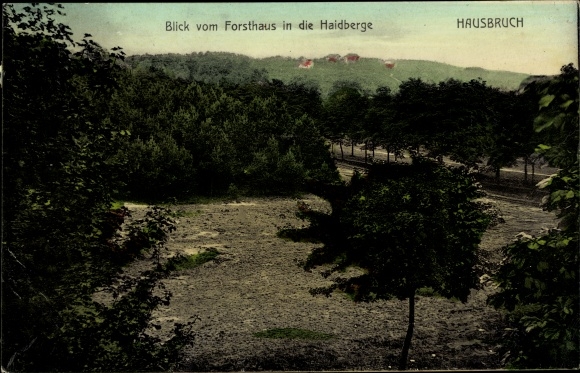 PC Hamburg Harburg Hausbruch, view from the forester&#39;s house to the Haidberge