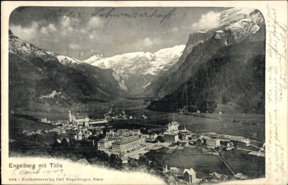 KP Engelberg Canton Obwalden Switzerland, Panorama with Titlis