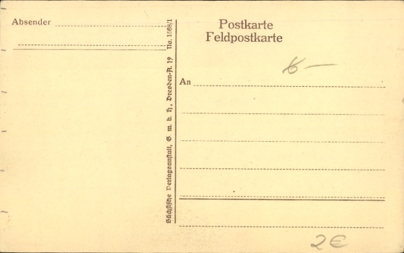 Artist Postcard Pommerhanz, K. I am quite happy with the apartment, soldier humor, pipe