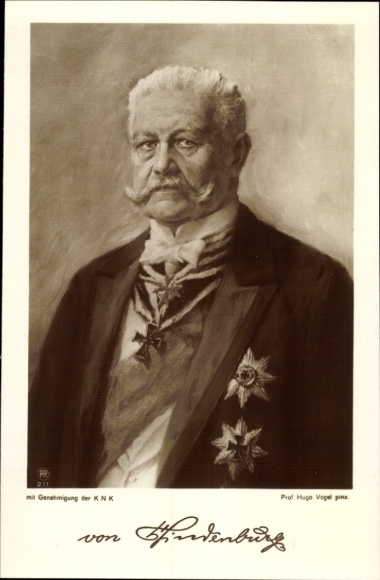 Artysta KP Vogel, Hugo, Prezydent von Hindenburg, Portret