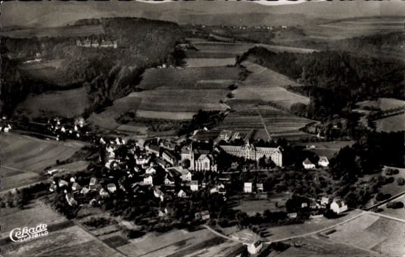 KP Waldbreitbach an der Wied, widok ogólny, Sankt Antoniushaus, sanatorium, widok z lotu ptaka