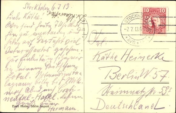 Postcard Stockholm Schweden, the Castle and Gustaf Adolfstorg