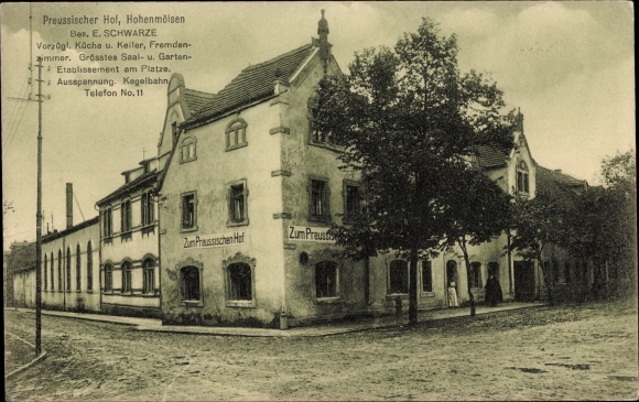 Ak Hohenmölsen im Burgenlandkreis, Gasthaus Preußischer Hof, Bes. E. Schwarze