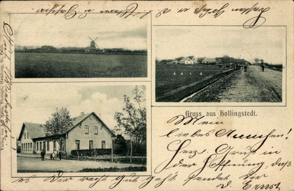 PC Hollingstedt an der Treene, windmill, town views