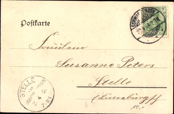 Postcard Schwarzenbek in Lauenburg, Möllner Chaussee