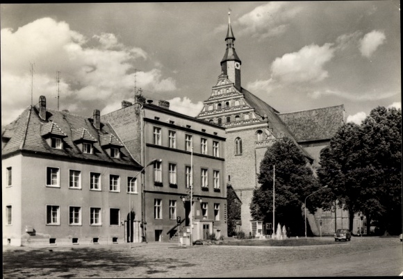 Postcard Bad Wilsnack in the Prignitz, Karl Marx Platz
