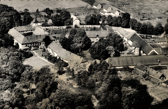 Postcard Lucklum Erkerode Lower Saxony, aerial photo