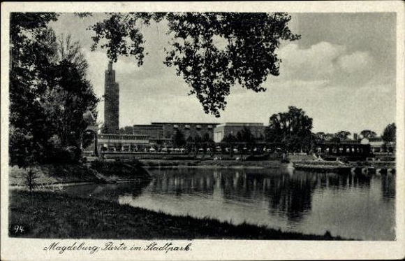 50 Ak Magdeburg Elbe, diverse Ansichten, kleinformatig