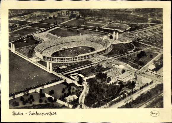 PC Berlin Charlottenburg Westend, Reichssportfeld, aerial photograph, Olympic Stadium