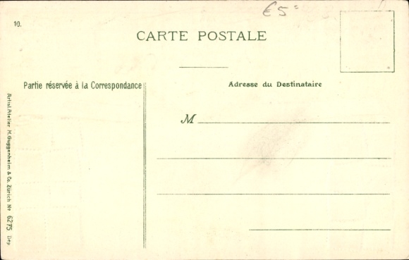 Embossed coat of arms stamps Postcard Bettembourg Luxembourg, Vue Totale
