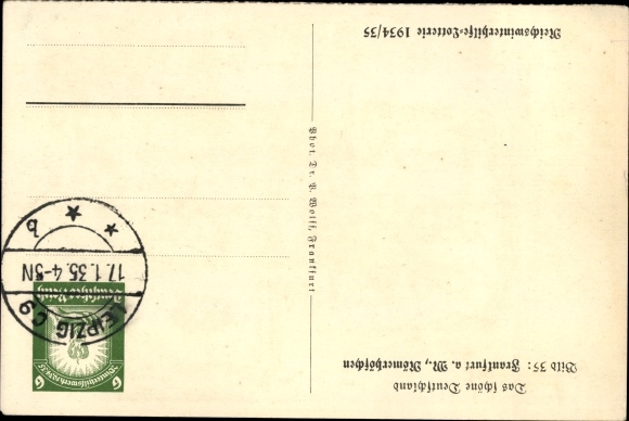 Postal stationery PC Frankfurt am Main, Römerhöfchen, WHW The beautiful Germany No. 35