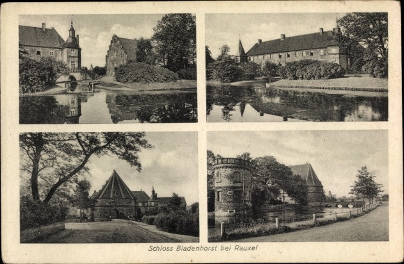 Ak Bladenhorst Castrop Rauxel im Ruhrgebiet, Schloss Bladenhorst