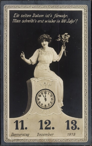 Postcard Special Date 11 12 13, Ms., PM