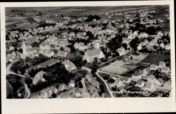 Ak Vöhringen in Württemberg, luchtfoto