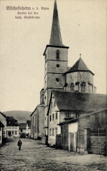 KP Bischofsheim vor der Rhön Dolna Frankonia, katolik. Kościół miejski
