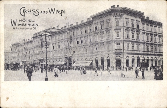 Postcard Wien 15 Rudolfsheim Fünfhaus, Hotel Wimberger