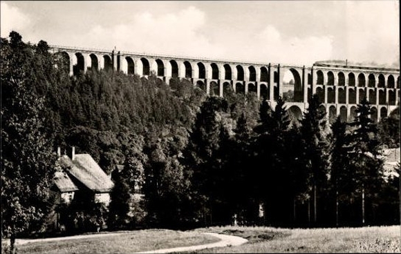10 old Postcard Göltzschtalbrücke near Netzschkau in Vogtland, various views
