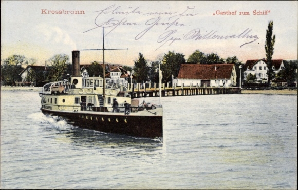 Ak Kressbronn am Bodensee, Gasthof zum Schiff