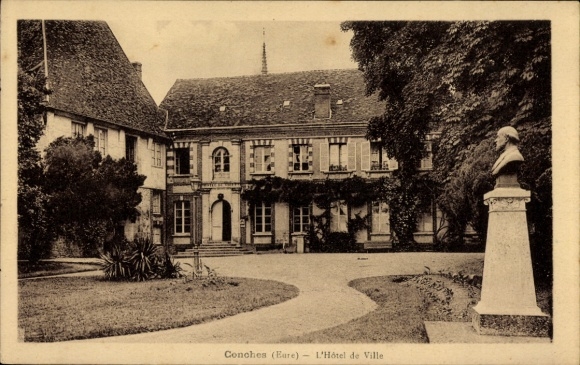 CPA Conches en Ouche Eure, L'Hôtel de Ville