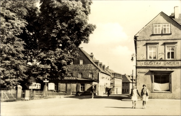 Ak Schlettau in het Ertsgebergte, Hotel Weisses Ross, actie Gustav Unger