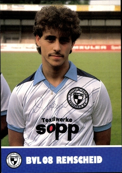 Autograph card footballer Dirk Heyer, FC Remscheid, autograph