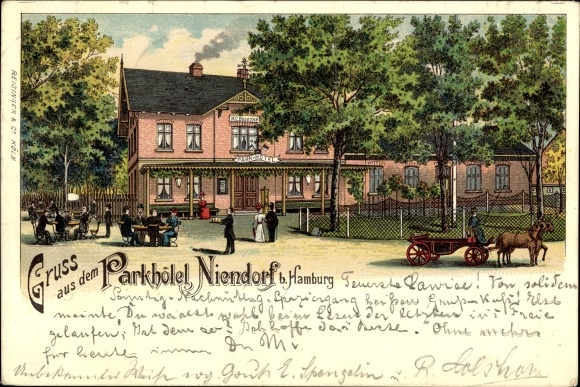 Chromo-Litho Hamburg Eimsbüttel Niendorf, Park Hotel
