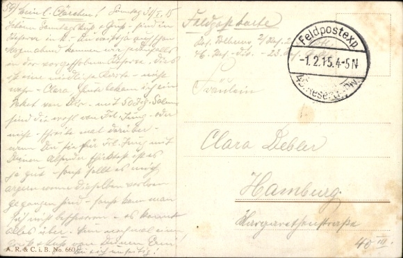 Artist Postcard Diehl, Carl, A Kiss as a War Tax