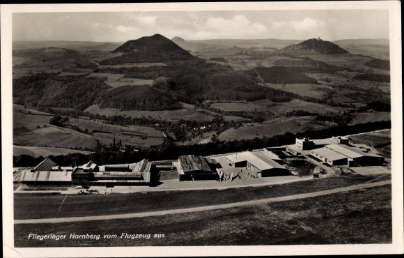 PC Schwäbisch Gmünd in the Ostalb district, Hornberg air camp, aerial photograph