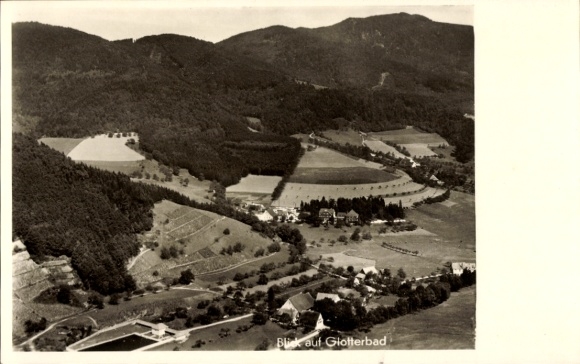 Ak Oberglottertal Glottertal im Schwarzwald, Fliegeraufnahme