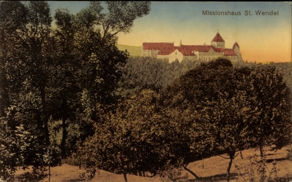 Postcard St. Wendel in Saarland, Mission House