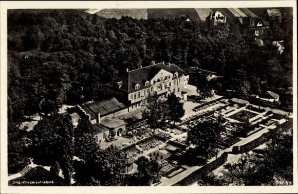 PC Bad Lausick in Saxony, aerial photograph Kurhotel Herrmannsbad