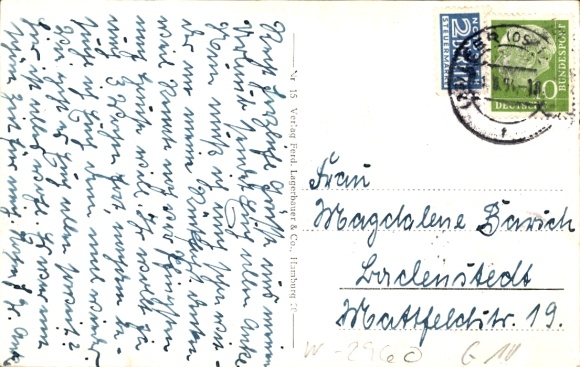 Postcard Aurich in East Frisia, Market, Wilhelmstraße