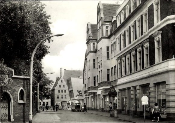 PC Bitterfeld in Saxony Anhalt, Walther-Rathenau-Strasse, shops