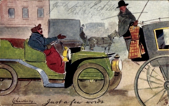 Artist Postcard Thackeray, Lance, Auto, Just a Few Words, Ways of Motors