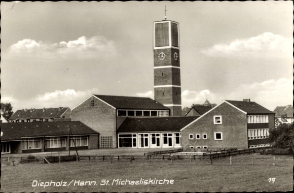 Postcard Diepholz in Lower Saxony, St. Michaeliskirche