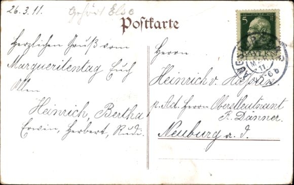 PC Augsburg in Swabia, Margaretentag 1911, pair