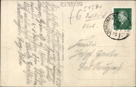 Postcard Denklingen Reichshof Oberbergischer Kreis, view of the town