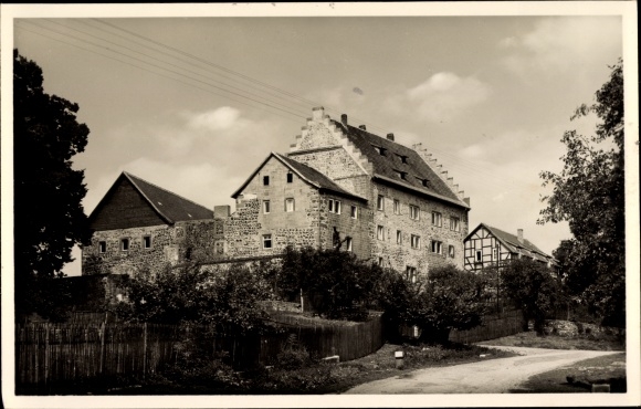 Postcard Eiterfeld Hesse, adult education center Schloss Fürsteneck