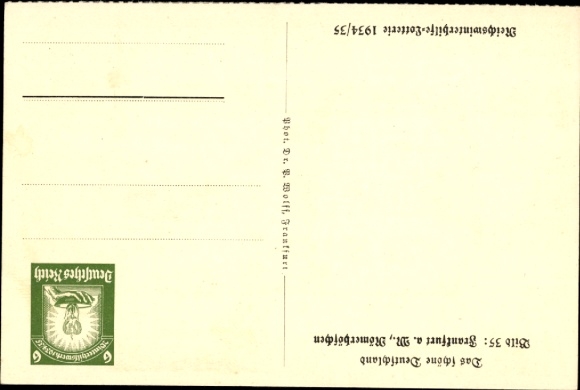 Postwaardestuk Ak Frankfurt am Main, Römerhöfchen, WHW Das schöne Duitsland No. 35