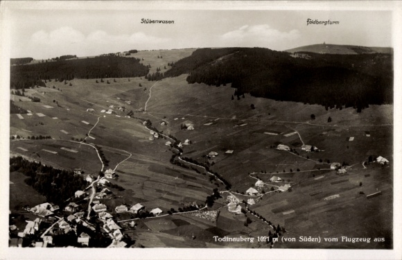 Postcard Todtnauberg Todtnau in the Black Forest, aerial photograph