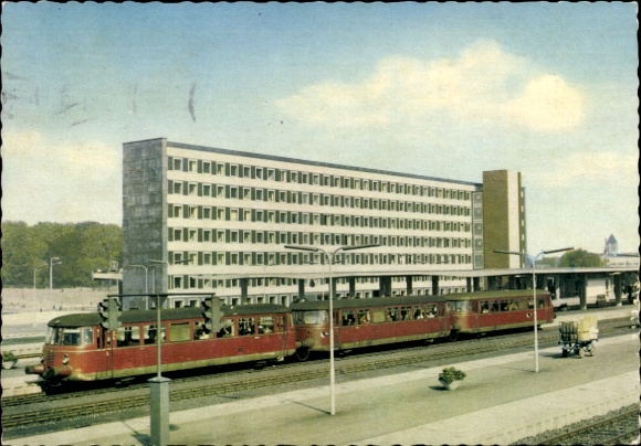 Ak Braunschweig in Niedersachsen, Hauptbahnhof, Gleisanlagen