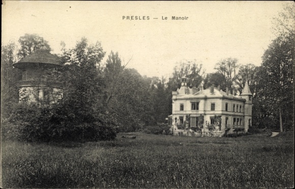 Ak Presles Val d'Oise, Le Manoir