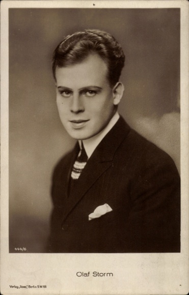 Ak Schauspieler Olaf Storm, Portrait