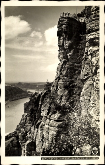 Ak Lohmen im Elbsandsteingebirge, Bastei