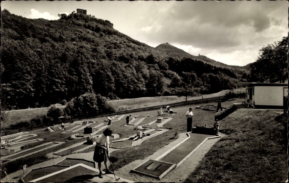 Postcard Annweiler am Trifels Palatinate, small golf course