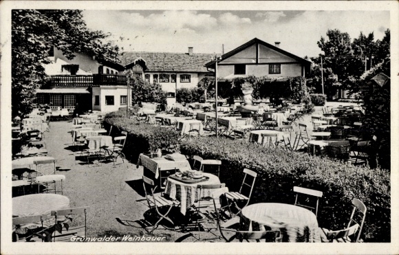 Postcard Grünwald in Oberbayern, Grünwalder Weinbauer