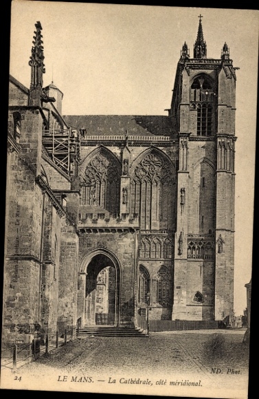 Postcard Le Mans Sarthe, Cathedral