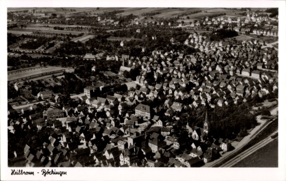 Postcard Böckingen Heilbronn am Neckar, aerial photograph