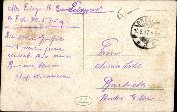 Postcard Wrocław Breslau Schlesien, Dominsel, Steamer