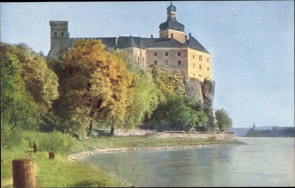 Postcard Persenbeug Gottsdorf on the Danube Lower Austria, Persenbeug Castle